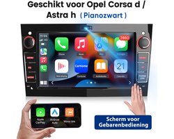 Cestovet Linux Autoradio - Geschikt Voor Opel Astra H Corsa C/D Meriva Zafira B - Draadloos Apple Carplay & Android Auto - 7-inch Touchscreen - Bluetooth & SWC USB