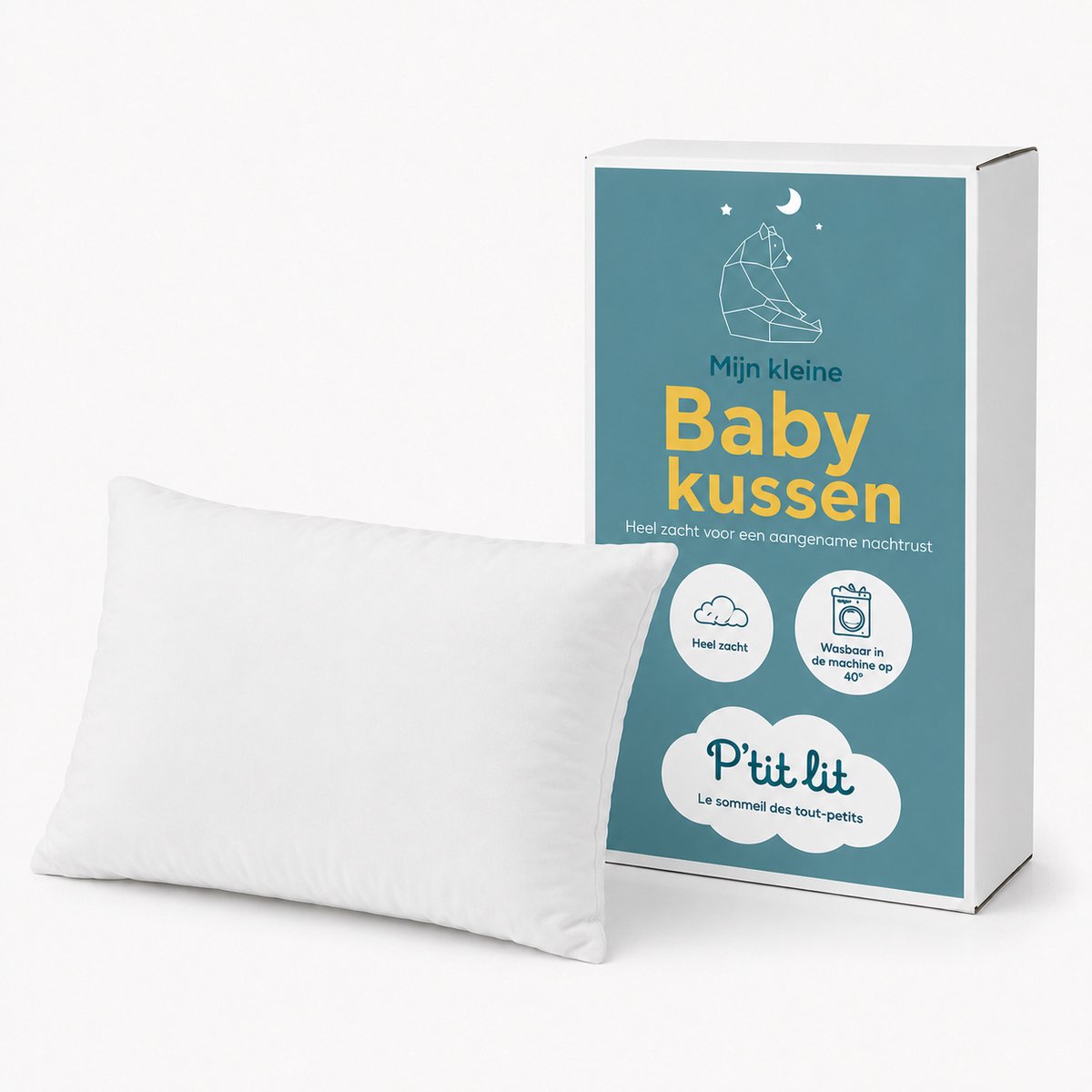 Baby / Kinder Hoofdkussen | 40x60 cm - Oeko-Tex®