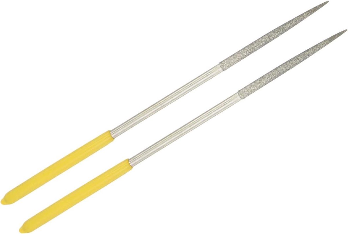 Diamant Vijl - Ronde Vijl - Metaal Bewerken - Diamant Gecoat - 4mm Schacht - Zilver
