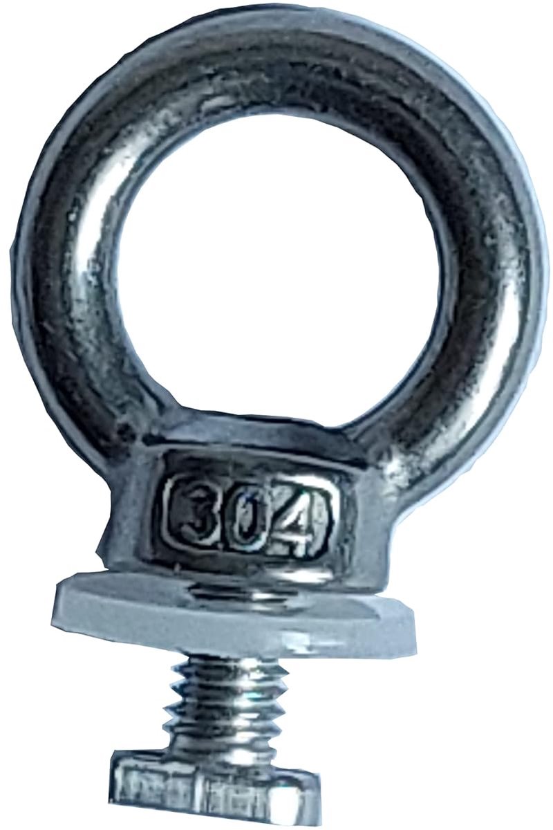 Ringmoeren met T-bouten M6 roestvrij staal/oogmoeren M6 roestvrij staal met hamerkopschroef