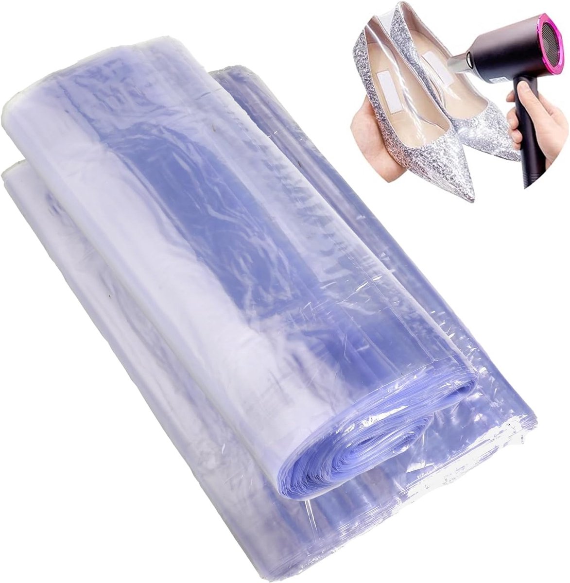 Krimpfoliezakken 100 stuks, krimpfolie tassen, PVC-krimpfolie voor het verpakken van geschenken, DIY-ambachten, boeken, schoenen (100 stuks 30 * 50)