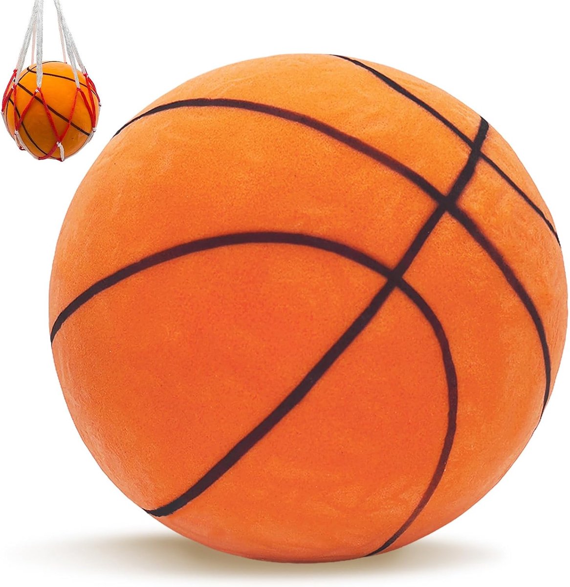 Basketbal, stille indoor basketbal, stil basketbal, dribbling voor binnen, basketbal, stille basketbal, kinderbasketbal, basketbalspeelgoed