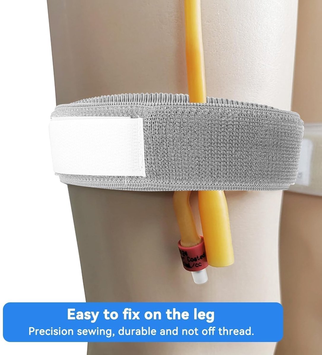 verstelbare katheterbevestigingstape Antislip urine-beenband voor heren (grijs)