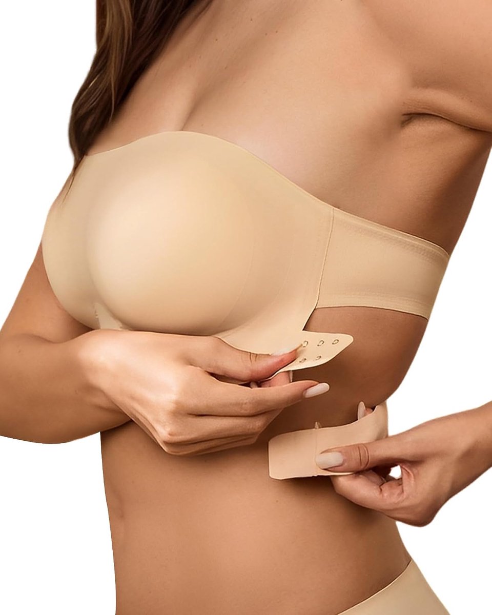 Strapless beha dames zonder beugel naadloze beha zonder bandjes push up naadloze tube top BHS naadloze bralette met antislip siliconen