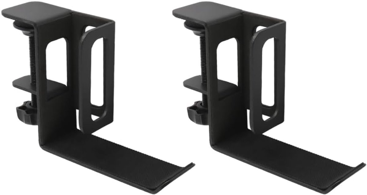 Zijkant Tablet Koelstandaard Metalen laptopstandaard Onder-bureau opbergstandaard Desktop organizer