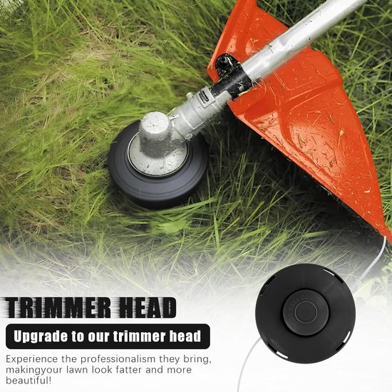 2 stuks universele trimmerkop draadspoel draadkop motorsense benzine — afbeelding 2