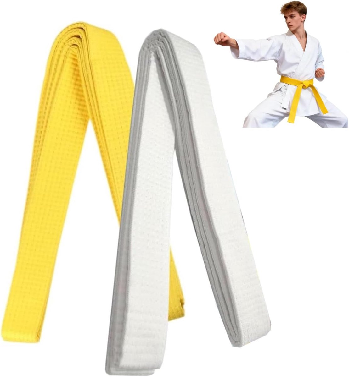 Riem, Karate Gordel, Judo Riem – 220 cm, Duurzaam, Ademend en Geschikt voor Vechtsporttraining, Karate, Judo en Meer