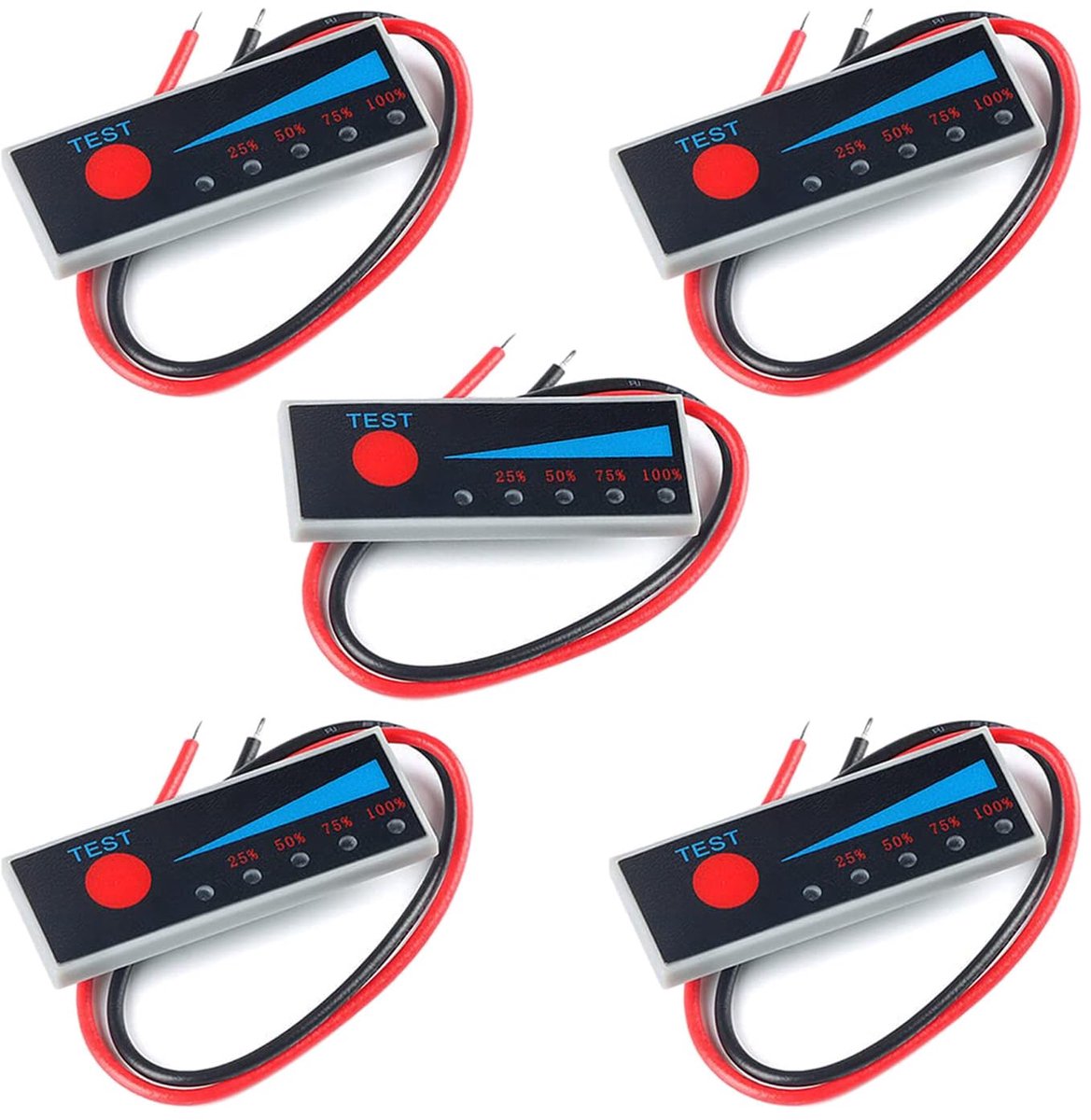 GTIWUNG 5pcs 3S Battery Capacity Indicator Power Level Checker, Lithium Battery Capacity Indicator Module, LED - ShopVlot