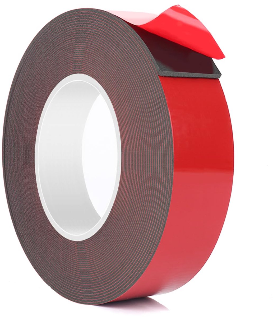 SnelShoppen - Dubbelzijdige tape, extra sterk, waterdicht, hittebestendig, 5 m lang, 20 mm breed, ideaal voor auto decoratie, kunstprojecten en meer