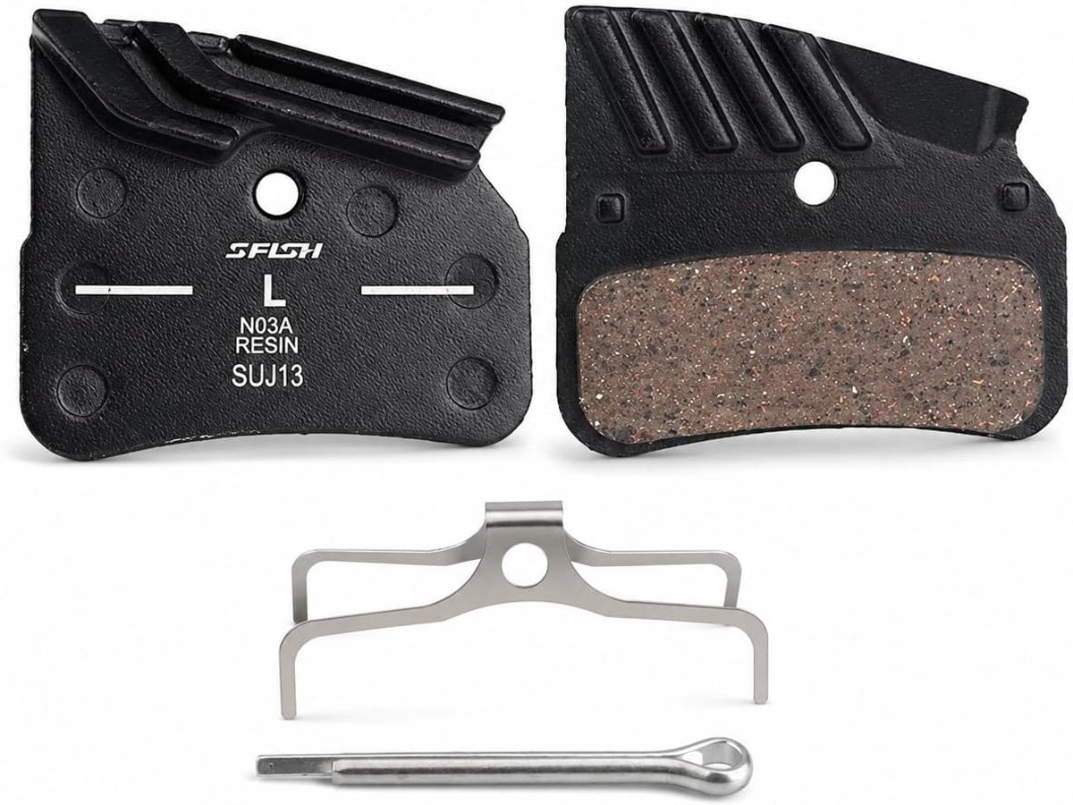 SnelShoppen - Fietsschijfremblokjes N03A voor M9120/M8120/M7120 - Aluminium, Hoge Temperatuurweerstand, Geluidsarm, Duurzaam, Set van 2