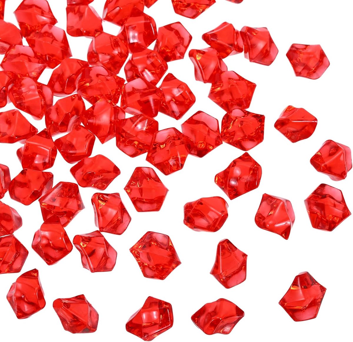 800 stuks Fake Ice Rocks acryl paars kristal edelstenen glinsterende crushed ice fonkelende nep-diamanten voor vazenvullers