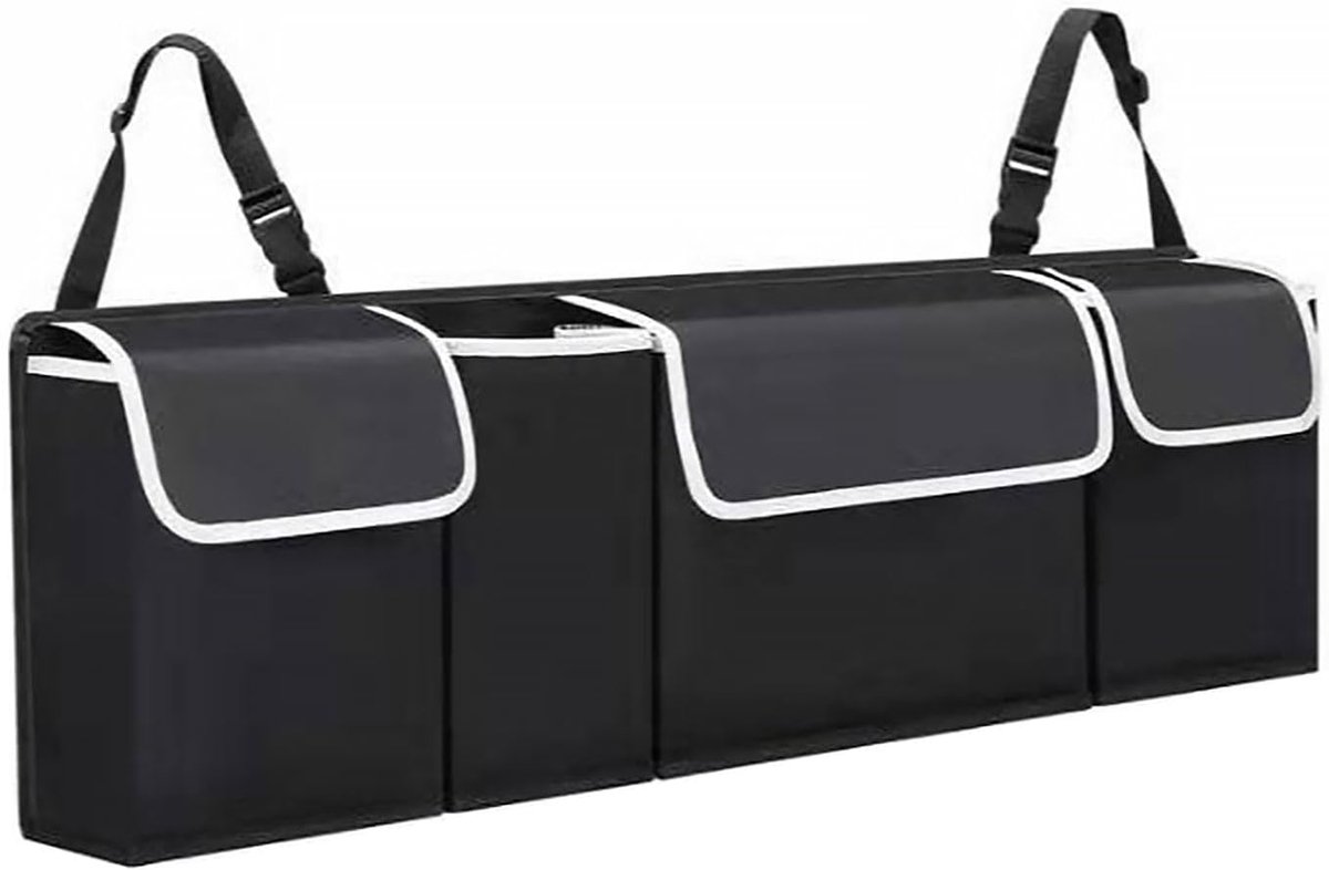 Autokofferbakorganizer 90 x 25 x 12 cm - waterdicht pvc - verstelbare riemen - opgeruimd in uw SUV - SnelShoppen