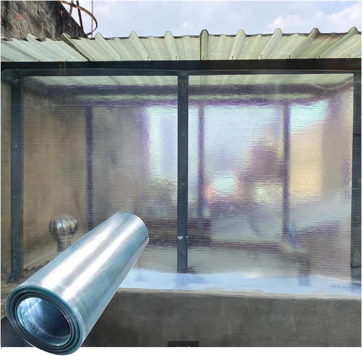 Polycarbonaat Plaat - Kunststof Glas Vervanging - Kas Bouwen - Versplinterbestendig Slagvast - 1.2x4m - Helder