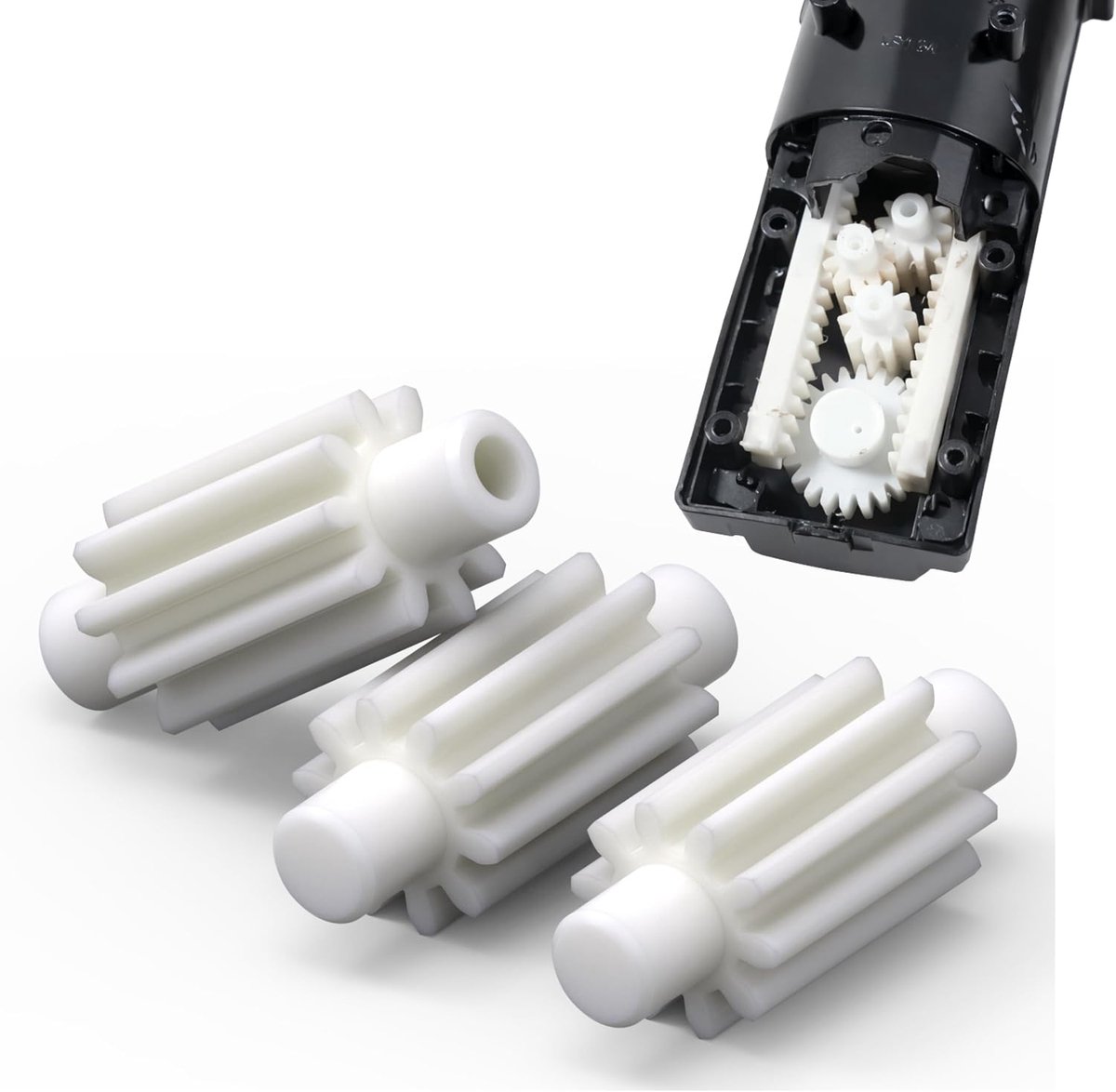 3 x extra sterk vervangend tandwiel, 10 tanden, compatibel met Tchibo volautomatische espressomachine Esperto zetgroep, geschikt voor Beko CEG5301, Grundig KVA 4830, SMEG BCC01/BCC02