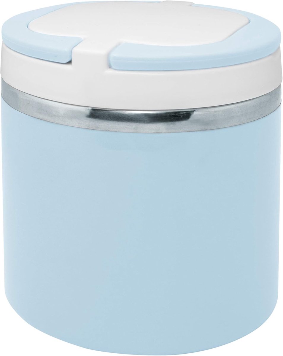 FIH 753 thermische kinder lunchbox van roestvrij staal blauw draagbaar eten voor kinderen