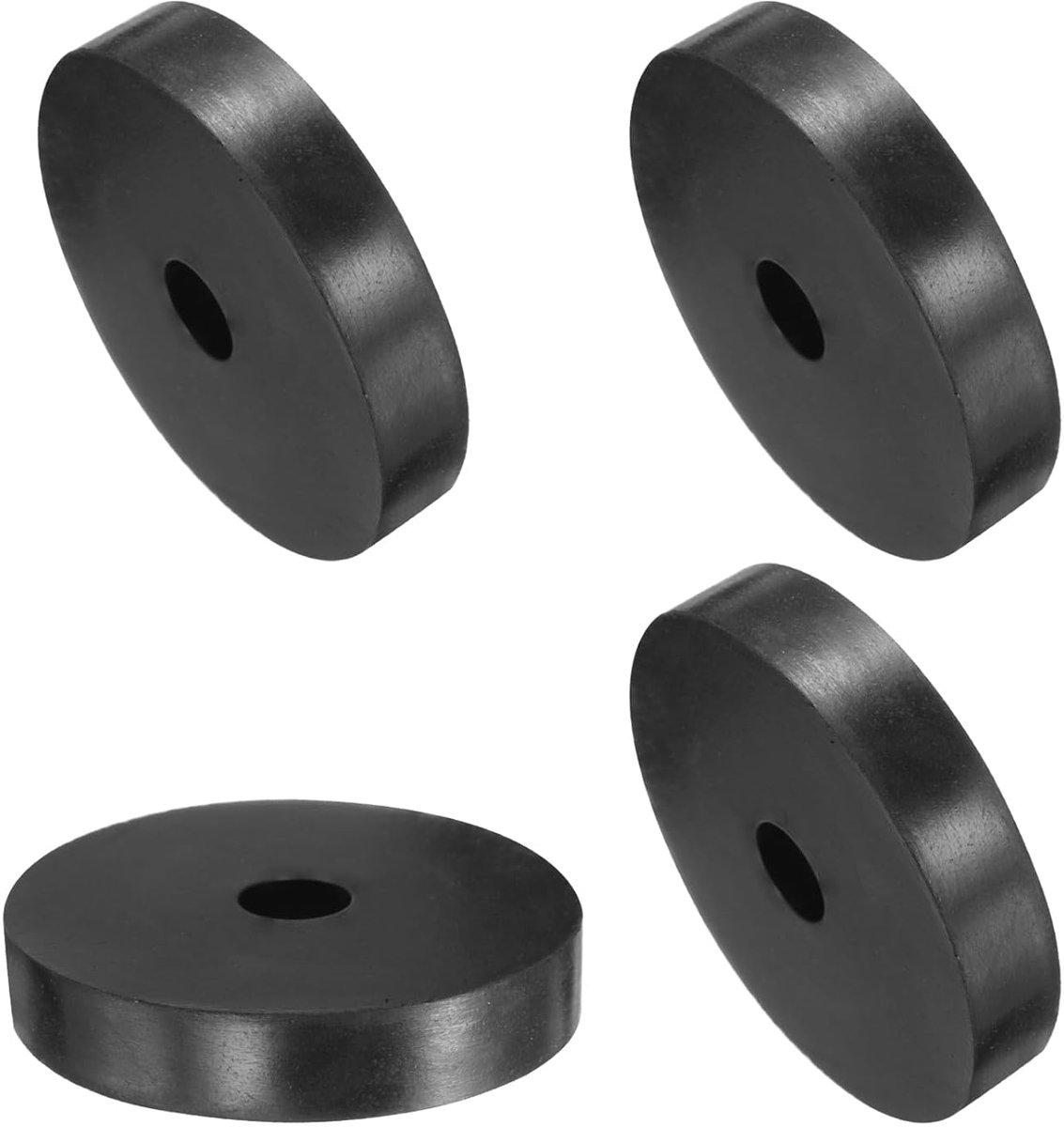 Afstandhouders van rubber, 4 stuks, rubberen sluitringen, anti-trilling, dikke demper, kussens, reparatie, 50 mm buitendiameter, 10 mm binnendiameter, 10 mm hoogte