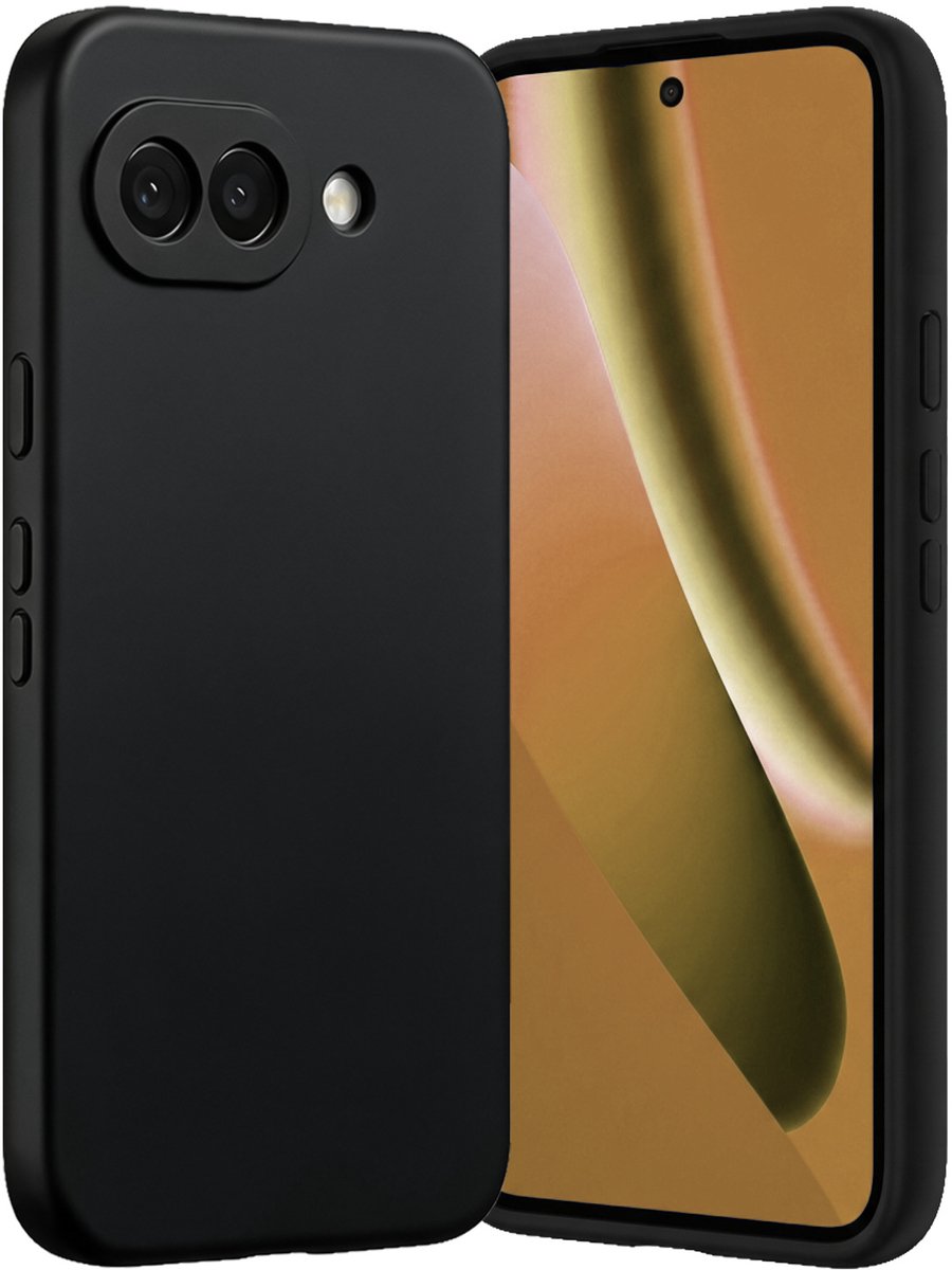 Hoes - Geschikt voor Google Pixel 10a - Sterk & Shockproof - Hoesje Cover - Siliconen Case - Zwart