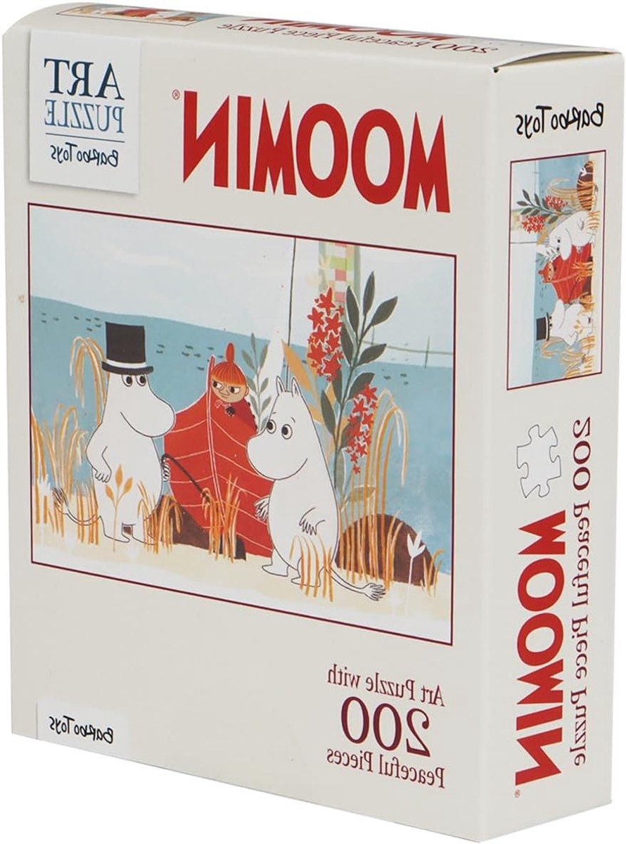 Mumin Kunst Puzzel - Moomin Puzzel - Ontspannen Puzzelen - Illustraties Tove Jansson - 200 Stukjes - Rood