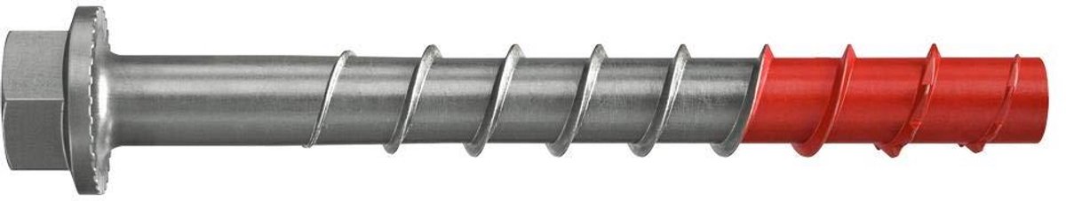 Betonschroeven - Betonankers Schroeven - Veilige Bevestiging - Geharde Zaagtand Geometrie - 10 x 60 mm - Grijs