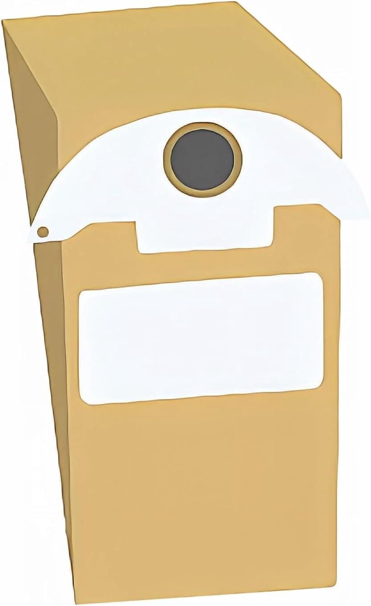 Stofzuigerzakken - Papieren filterzakken - Stofzuigen - Stofklasse L - 424 cm x 198 cm - Bruin