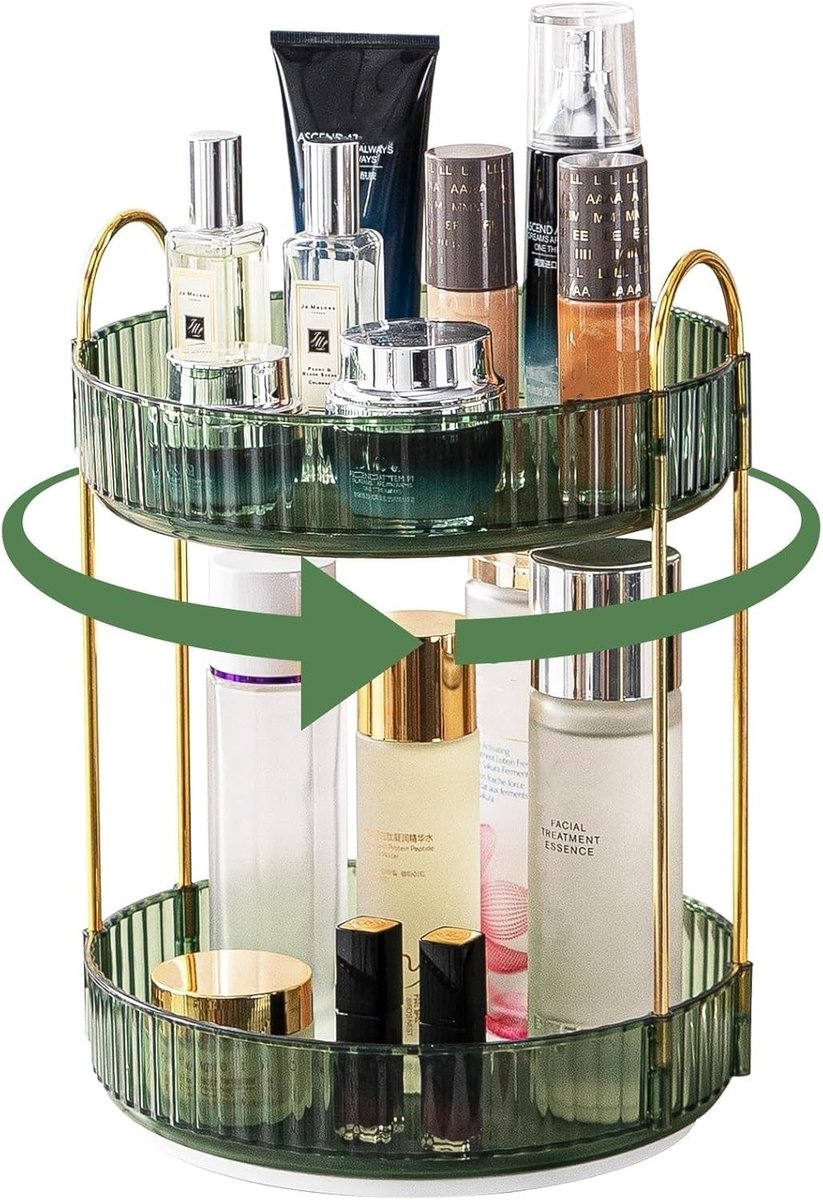 Omgoods - 360° Draaibare Make-up Organiser met Grote Capaciteit