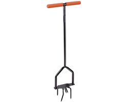 BLACK+DECKER Ratelcultivator - Draaiende Kop - Ergonomische Handgreep - Cultiveren en Onkruid Wieden - Zwart/Oranje