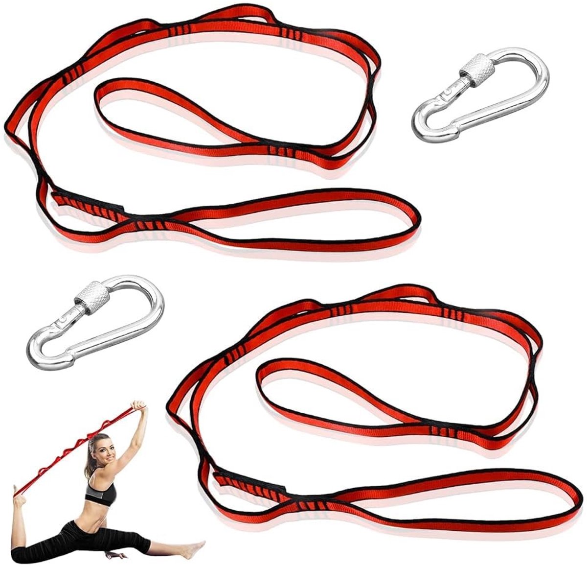 Omgoods - Daisy Chain Yoga Hammock met Verstelbare Polyester Strap en Carabiners