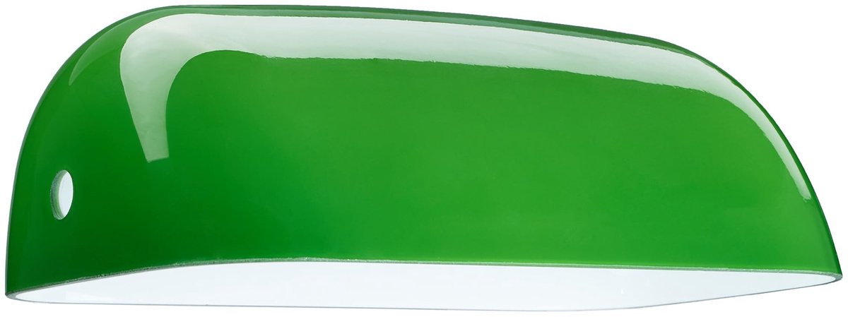 Omgoods - Vervangende Lampschaduw voor Banker's Lamp in Groen Glas