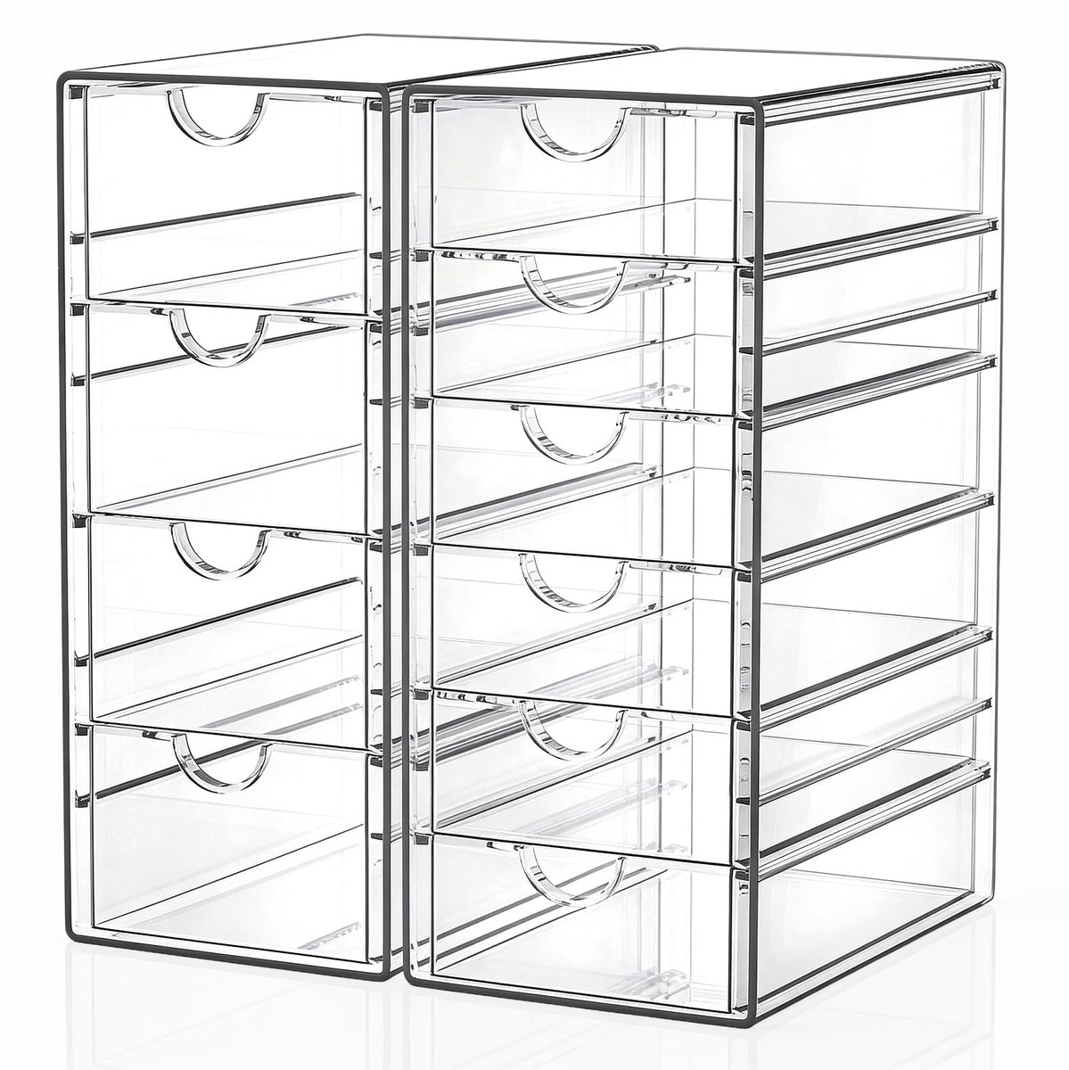 Omgoods - Makeup Organizer met 10 Lades - Transparante Desk Accessoires
