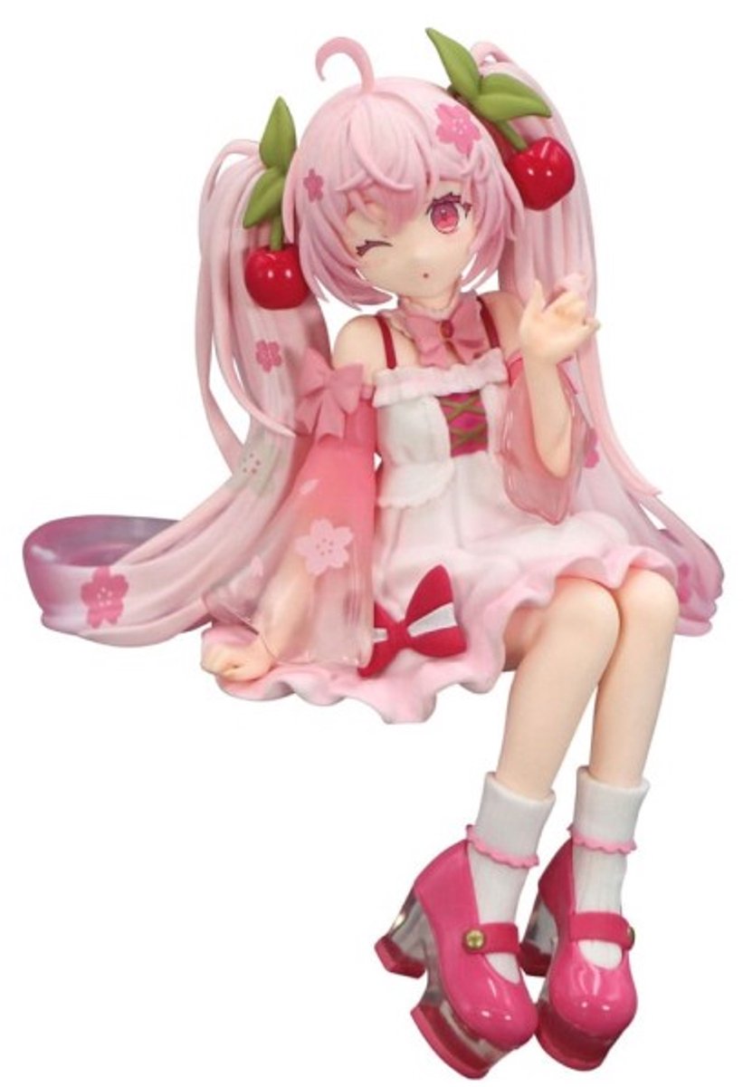 Hatsune Miku Noodle Stopper PVC Statue Sakura Miku 2025 Wink Ver. 14 cm
