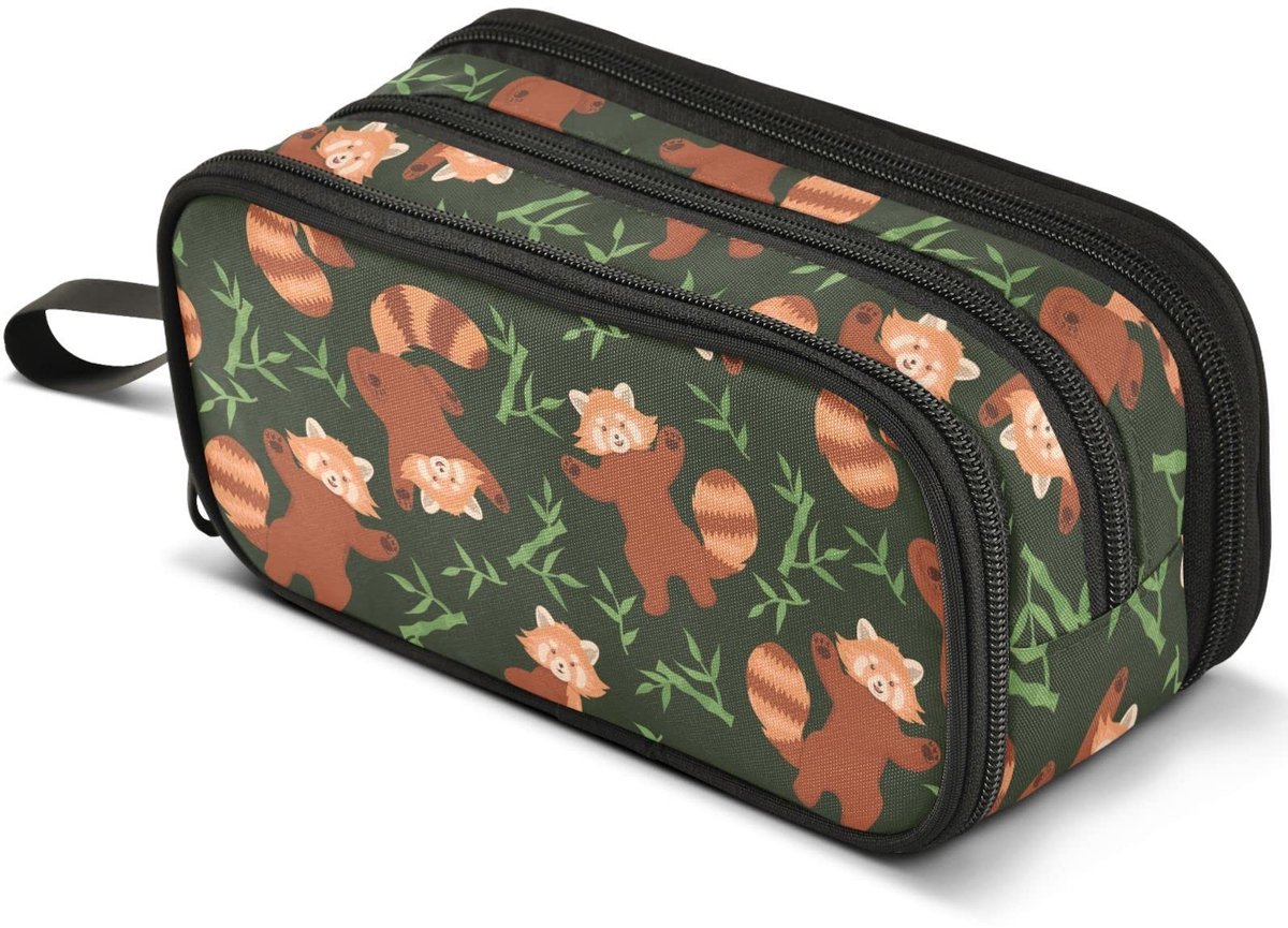 Omgoods - Grote Capaciteit Pennen Etui met 3 Compartimenten Multicolour
