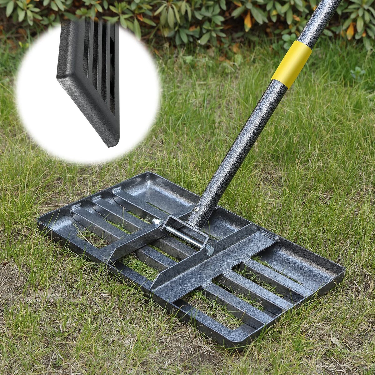 Omgoods - Grondhark voor Tuin en Gazon - 157 cm, Metaal, Efficiënt en Duurzaam