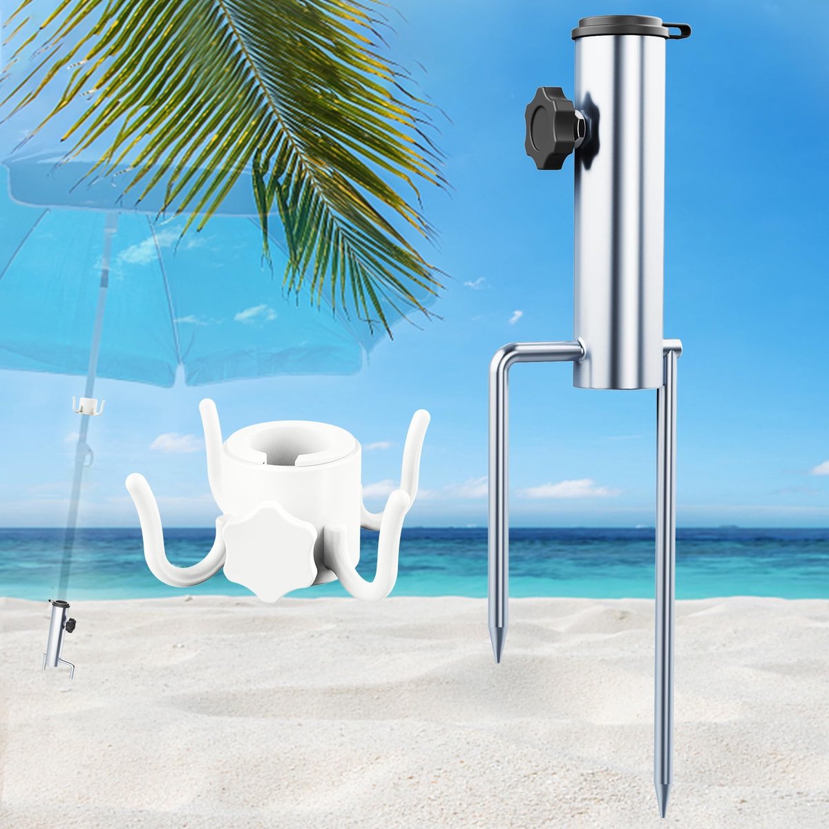 Omgoods - Buiten Parasolvoet, Metalen Basis voor Parasol