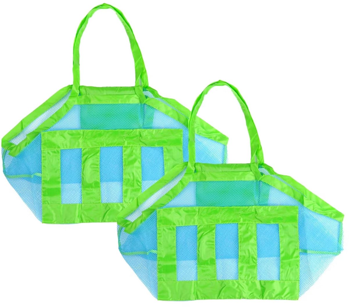 Omgoods - Grote Draagbare Strandtas met Zand Speelgoed Set van 2