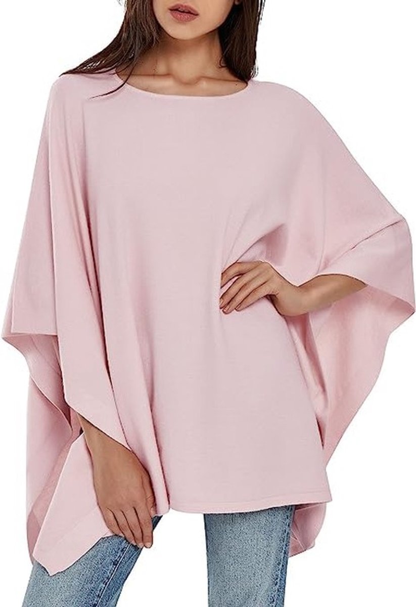 Omgoods - Elegante Viscose Poncho voor Dames