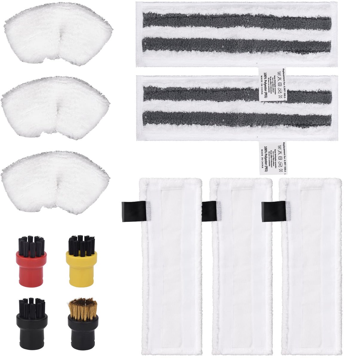 Omgoods - 12 Stuks Accessoires voor Kärcher Stoomreiniger Easyfix