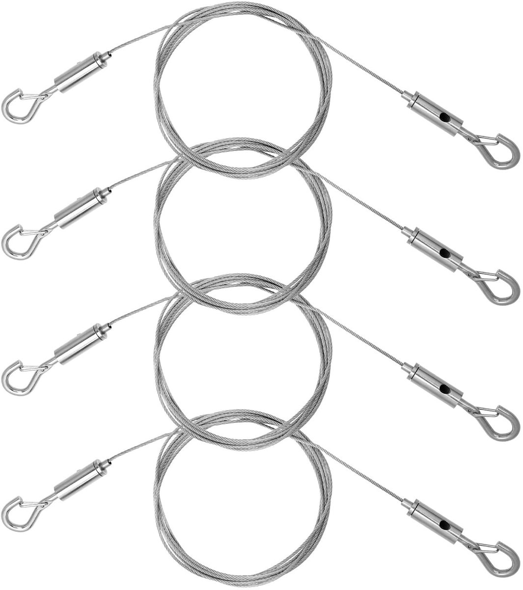 Omgoods - Set van 4 Stalen Haken met Oogjes voor Ophangen