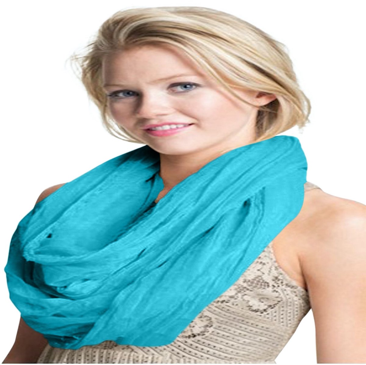 Omgoods - Mobius Infinity Scarf Snood in Turquoise
