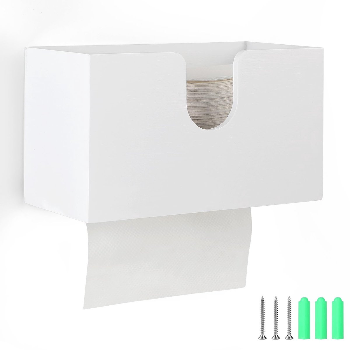 Omgoods - Bamboo Papieren Handdoek Dispenser voor H2 Handdoeken
