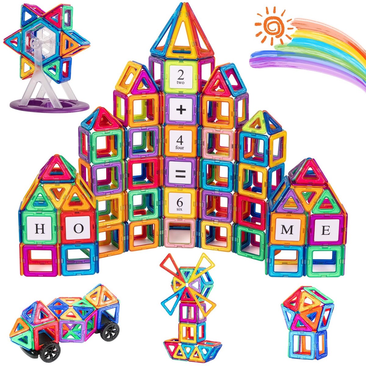 Omgoods - Magnetische Bouwstenen Set met 122 Stuks