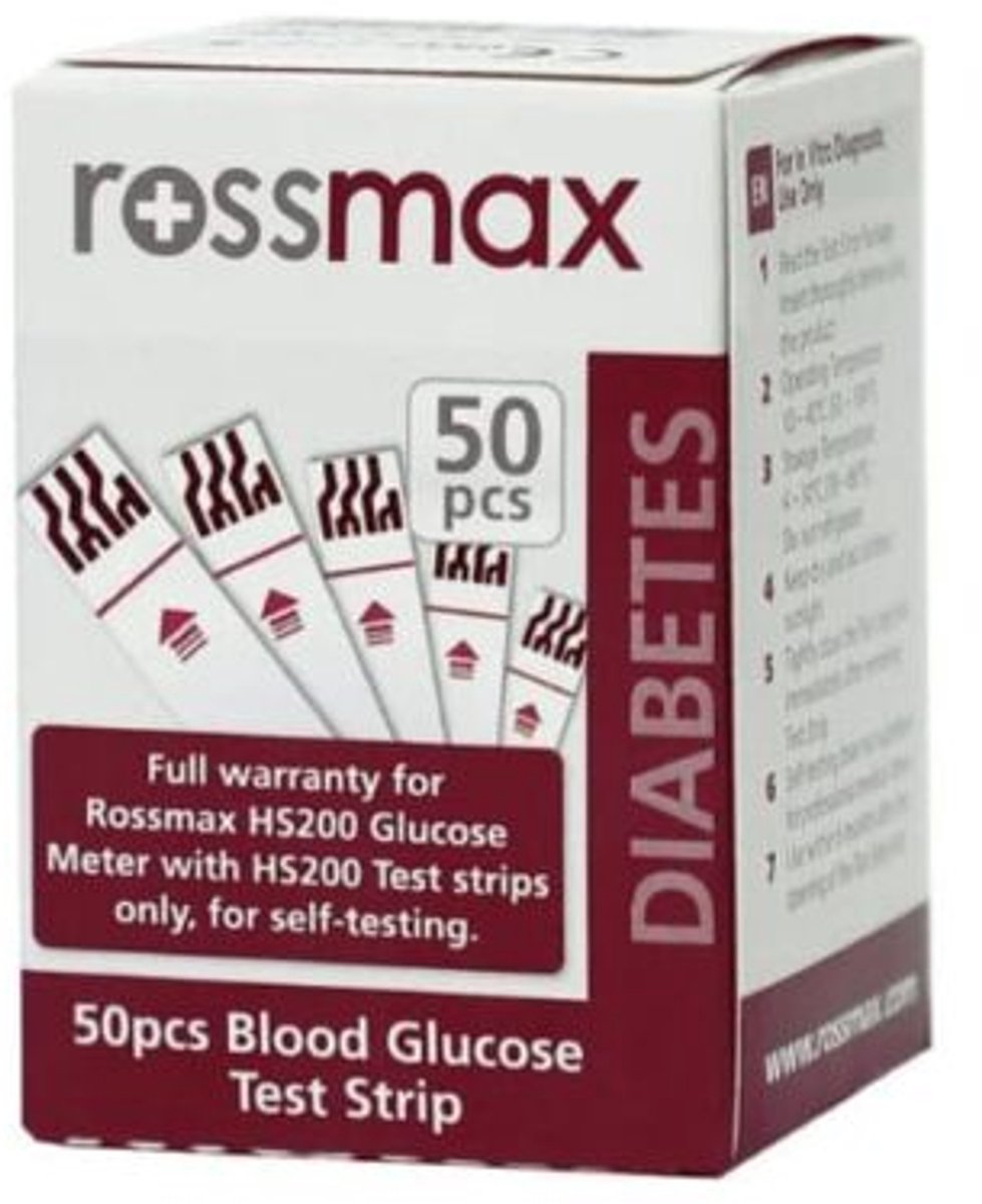 Rossmax HS200 teststrips (50 stuks)