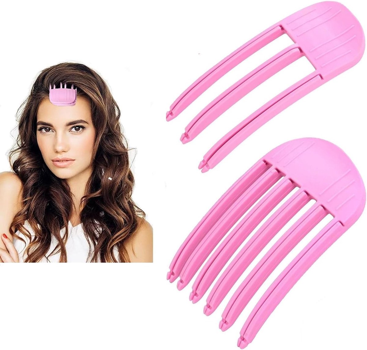 Haarclips set van 2 - Volume clip voor haarroutes - Natuurlijke naadloze haarspelden - Fluffy effect voor volume - ShopVlot