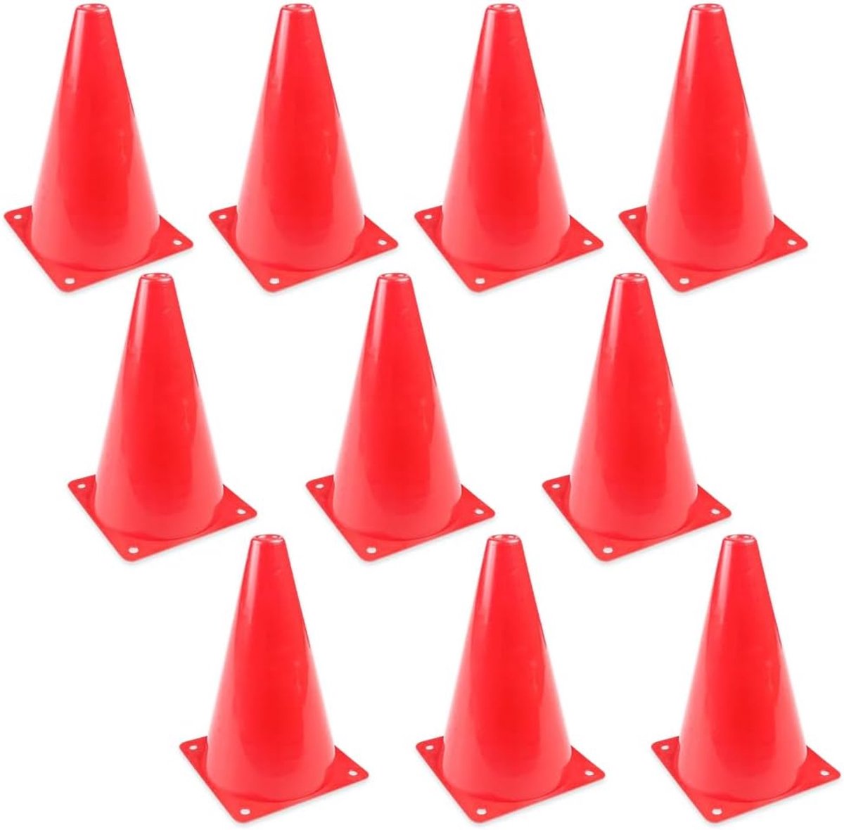 Markeerconen 18cm - Multifuntionele kunststof - Hoge zichtbaarheid - Ideaal voor sporttrainingen - SnelShoppen