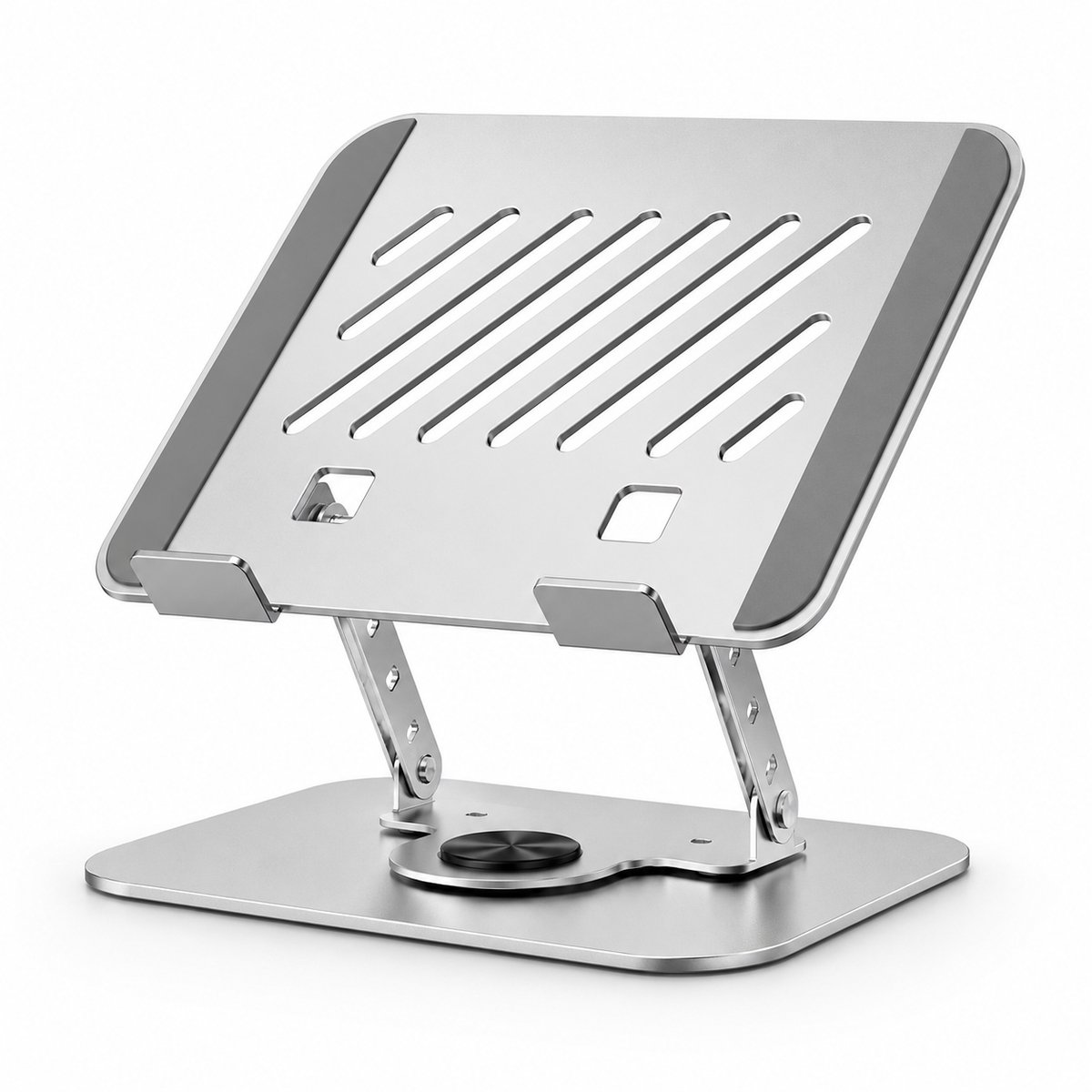 VHV - Tablethouder en Laptopstandaard - 360° Draaibaar en Opvouwbaar - Verstelbare Bureauhouder voor Werk en Thuis