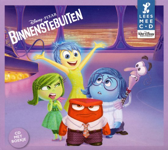 Disney - BinnensteBuiten boek - cd lees mee - luisterboek - cover
