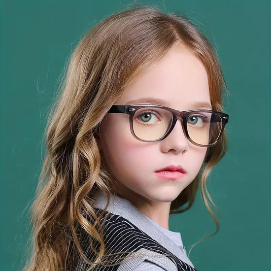kinder nerd bril met heldere glazen nep-nerdbrillen voor meisjes en jongens brillen voor de leeftijden 4-12 (baby roze) van Kinder — afbeelding 3