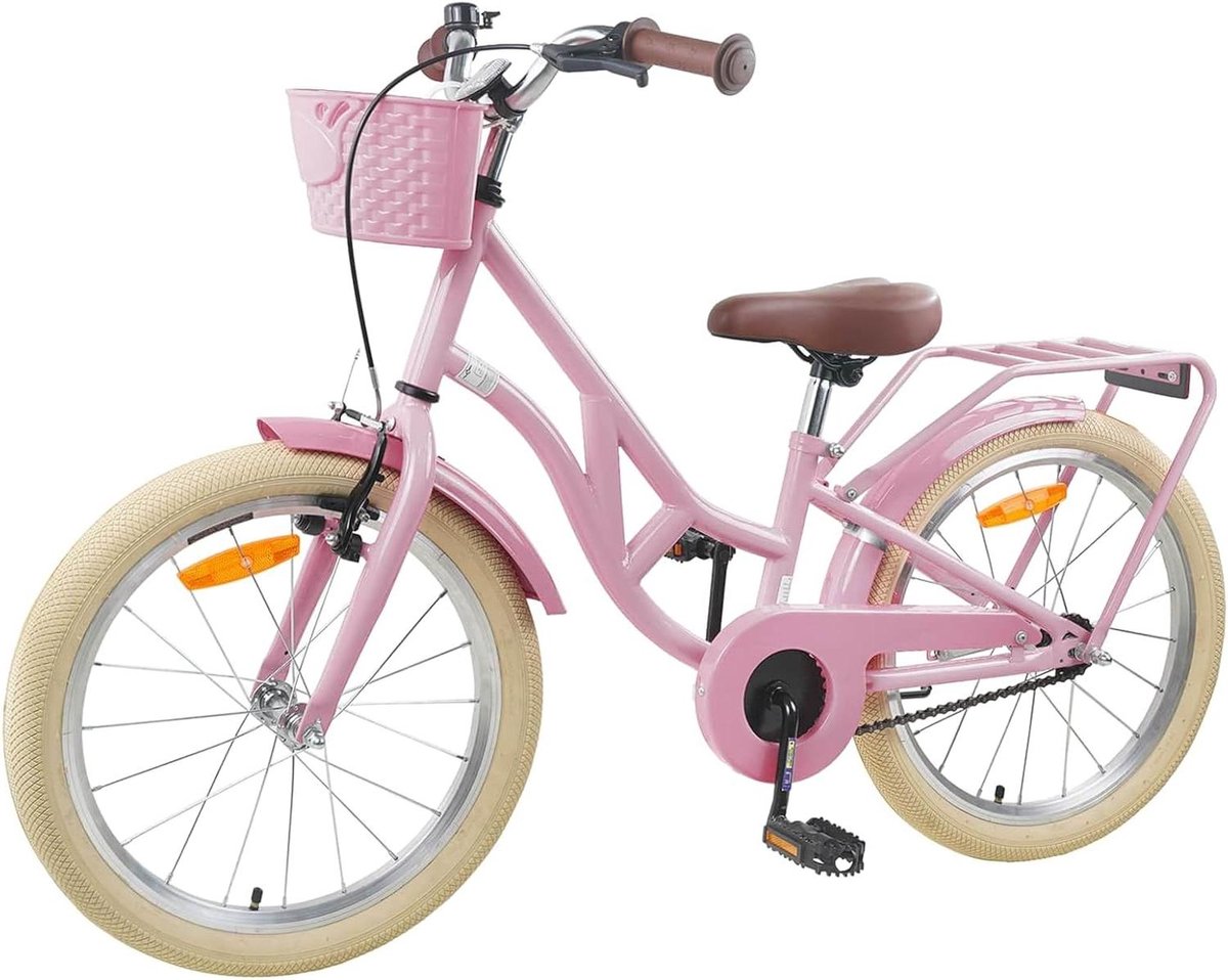 Kinderfiets sfiets sfiets Fietsen Leren Verstelbaar Zadel Stuur 24 inch Lichtroze