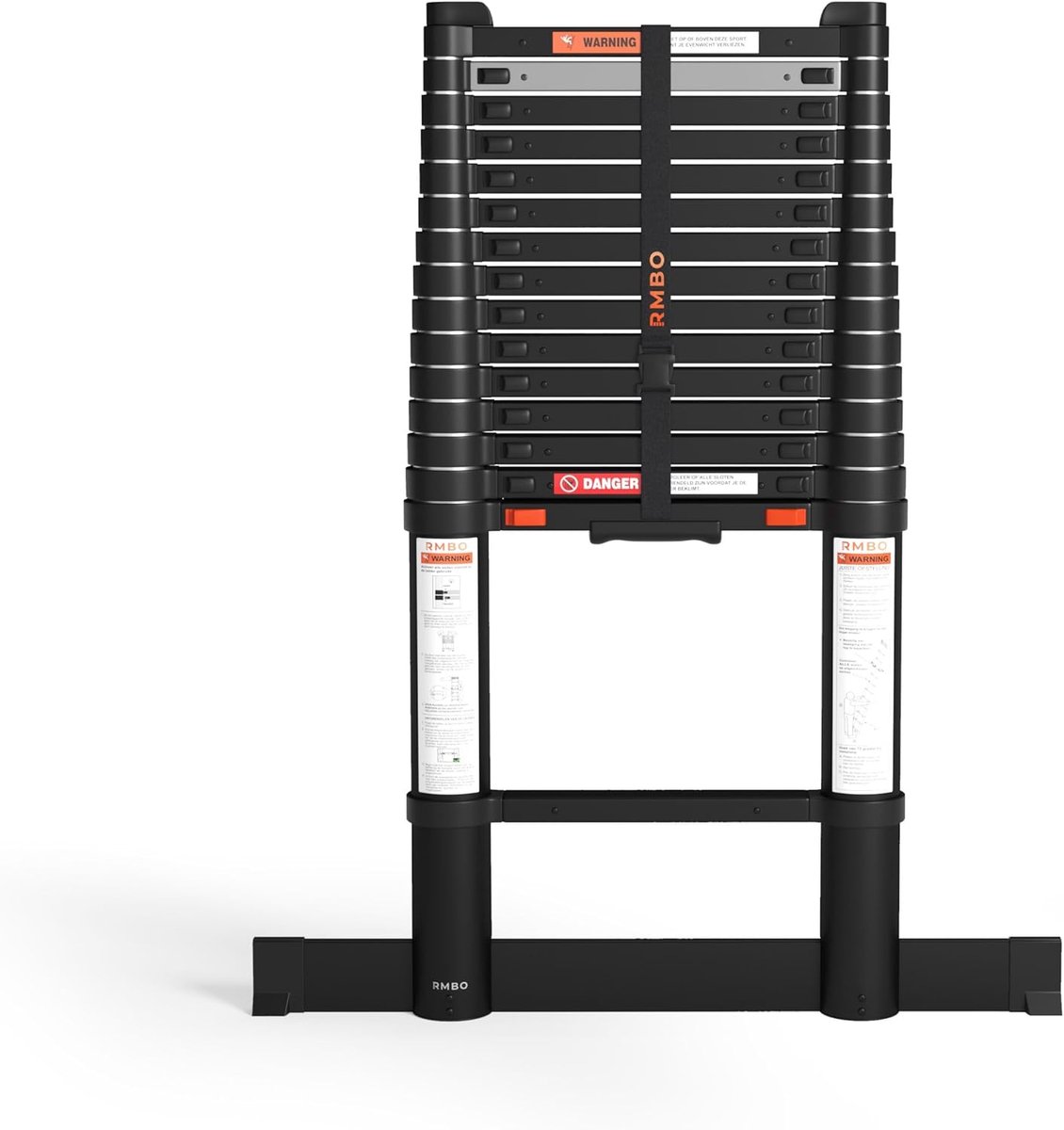 Telescopische ladder 4.7 m - Compact en draagbaar - Soft closing systeem - Veilig en stabiel - ShopVlot