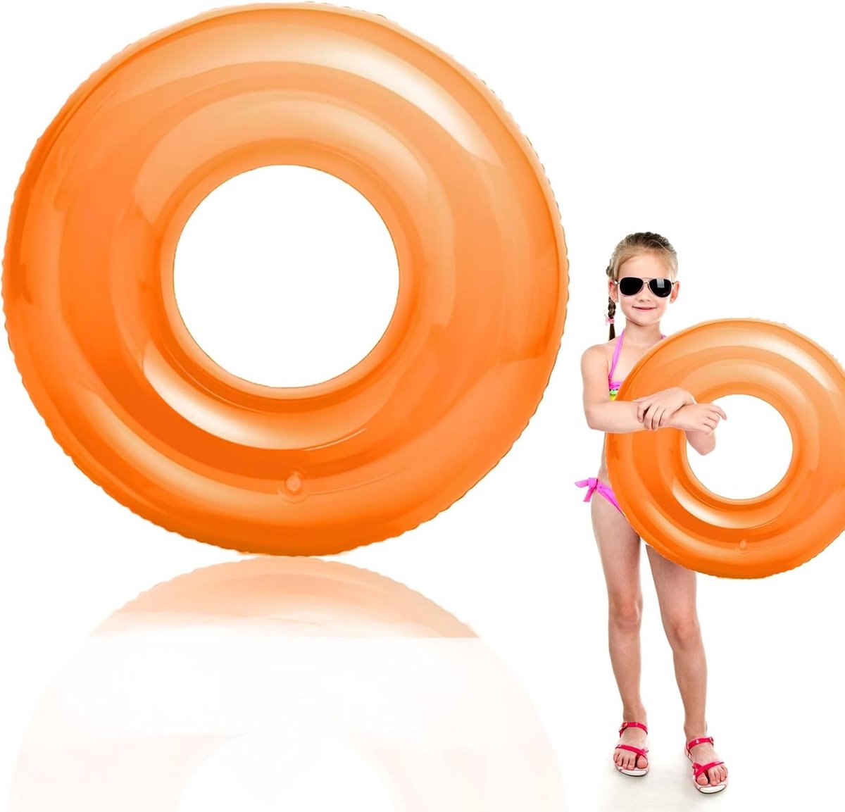 Opblaasbare Zwembad Ringen 70/90cm - Kleurige Zwembad Floats voor Zomer, Strand en Waterplezier