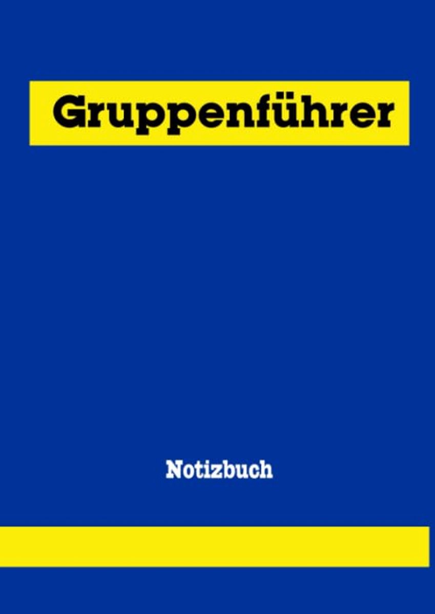 Notizbuch Gruppenführer, DIN A4: Notizbuch für Helfer des Technischen Hilfswerk, A4 120 Seiten